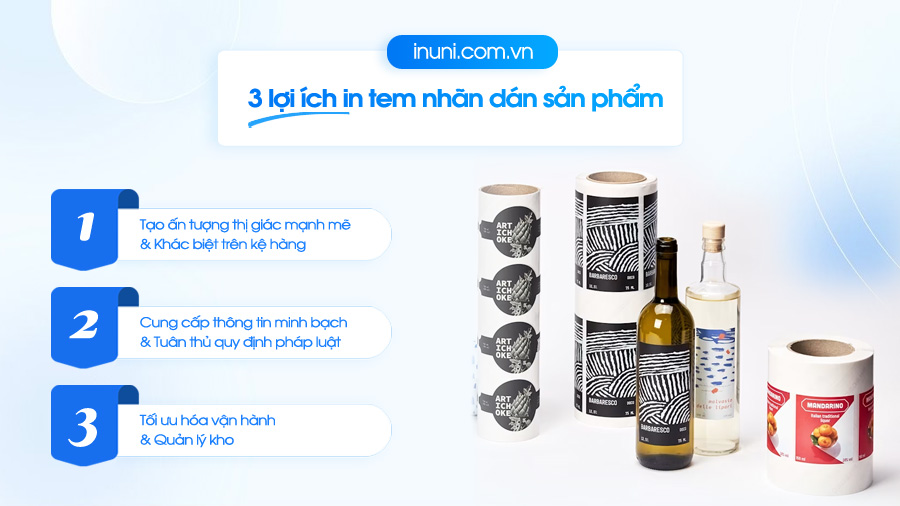 Tại sao phải in tem nhãn dán cho sản phẩm