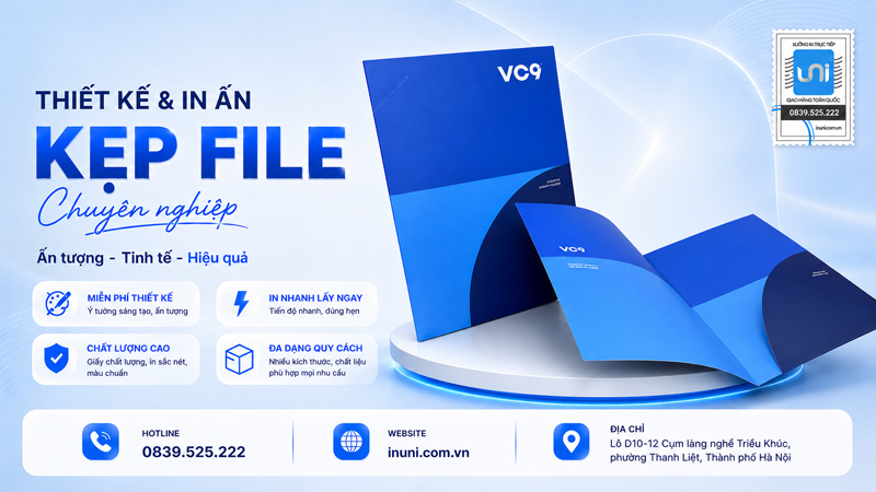 Xưởng in kẹp file giá rẻ tại Hà Nội
