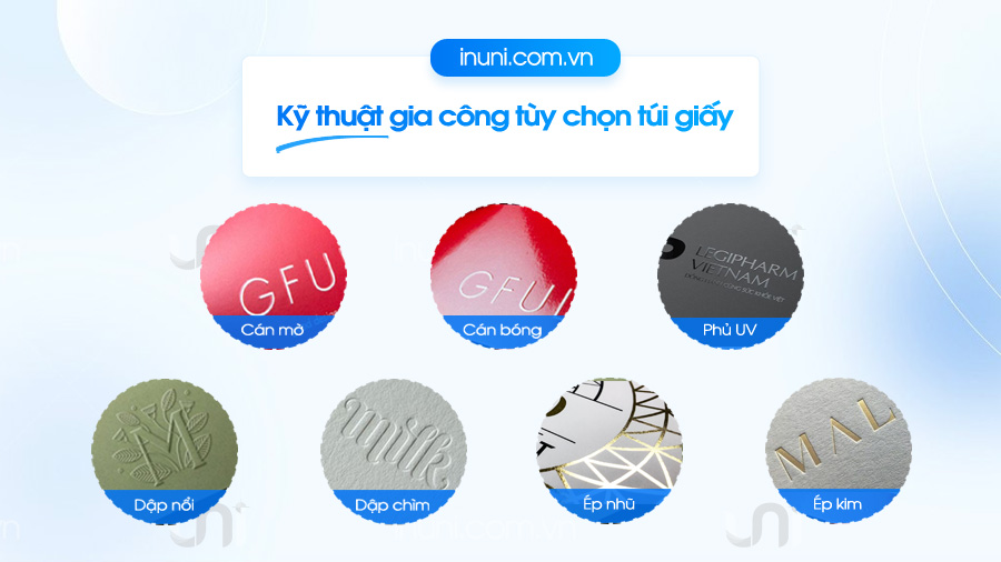 Kỹ thuật gia công túi giấy tùy chọn