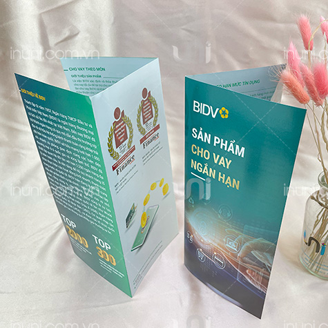 Tờ gấp, Brochure ngân hàng BIDV