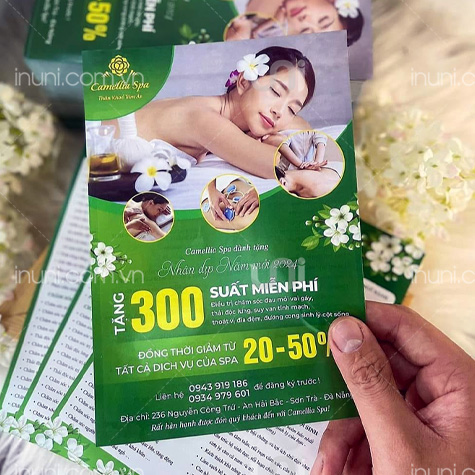 Tờ rơi Chào mừng năm mới Camellia Spa