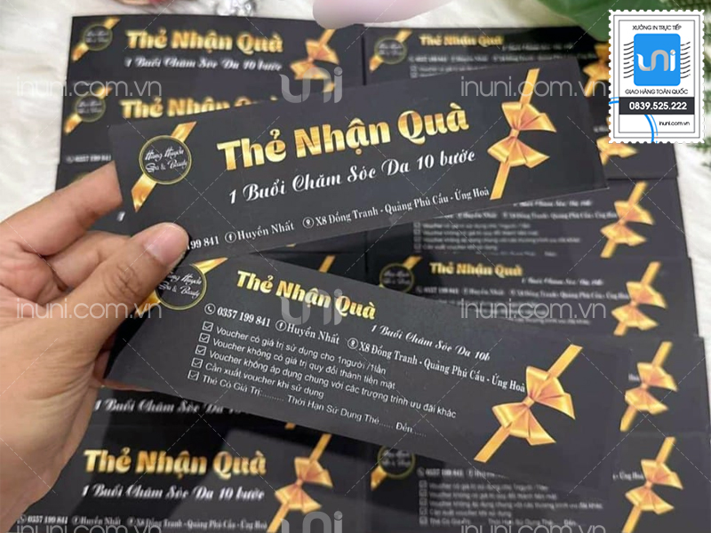 Voucher thẻ nhận quà Huyền Nhất