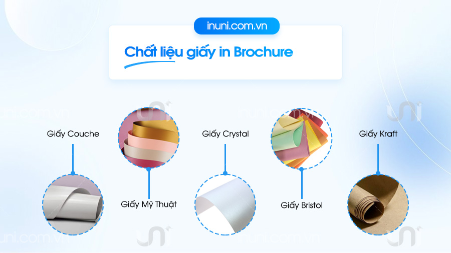Chất liệu giấy in brochure