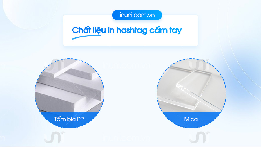 Chất liệu in hashtag