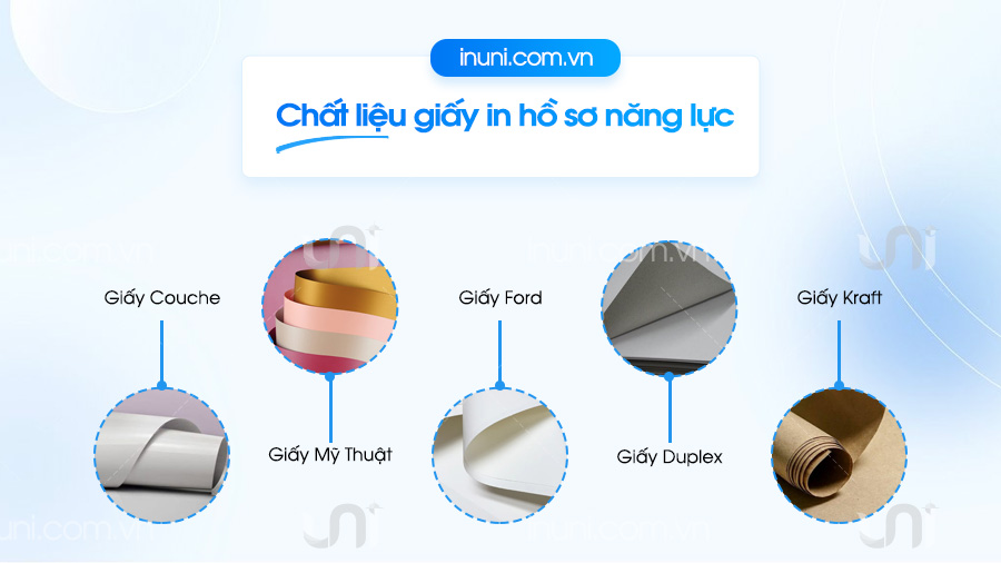 Chất liệu giấy in hồ sơ năng lực, profile công ty