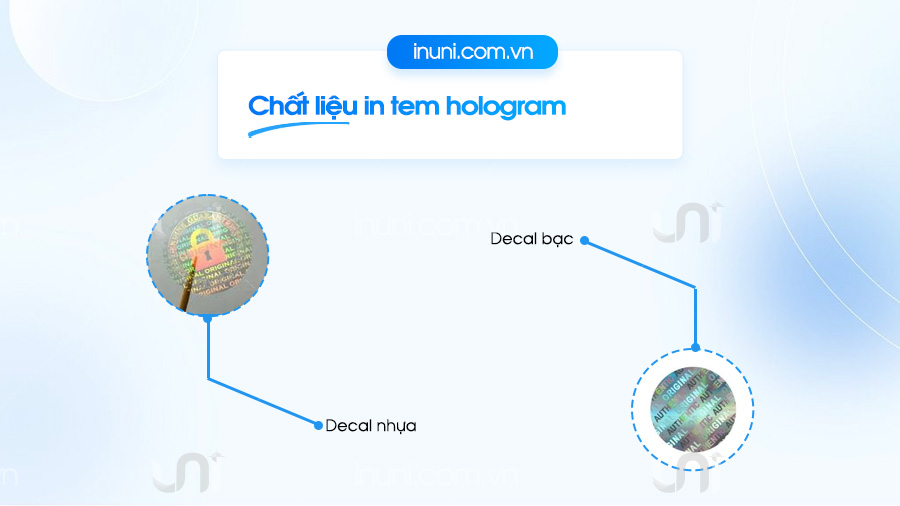 Chất liệu in tem hologram