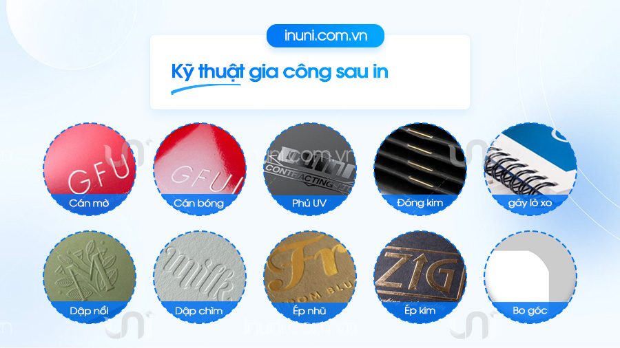Gia công sau in