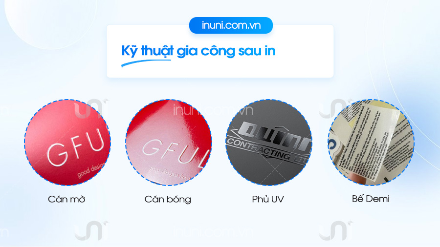 Gia công sau in tem 7 màu