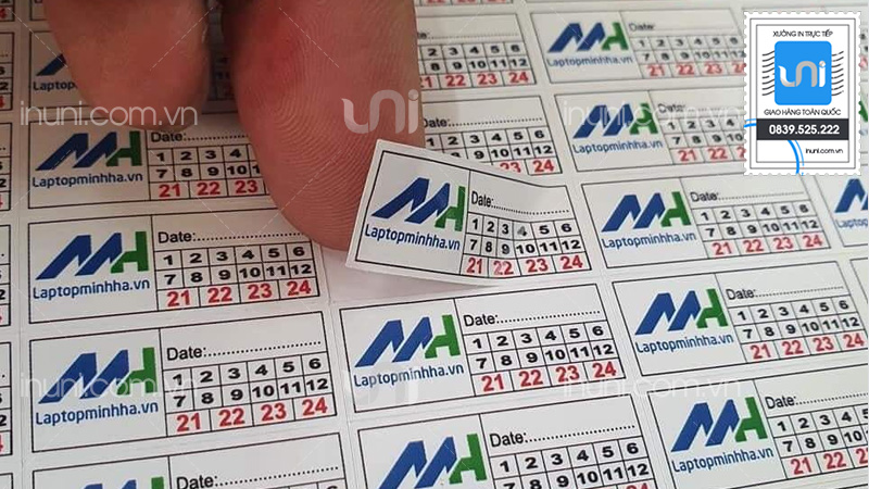 Uni in tem vỡ số lượng ít giá rẻ và lấy ngay tại Hà Nội không?