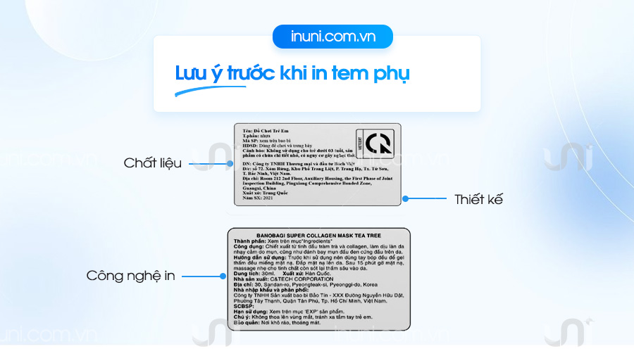 Lưu ý trước khi in ấn tem phụ
