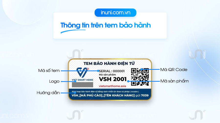 Những thông tin cần có khi in ấn tem bảo hành