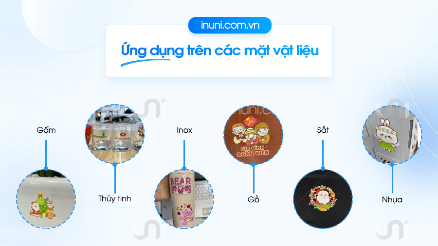 Ứng dụng của in tem nhãn decal UN DTF