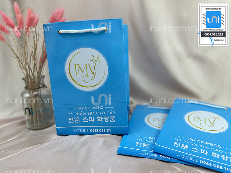 Túi giấy đựng mỹ phẩm IMY Cosmetic