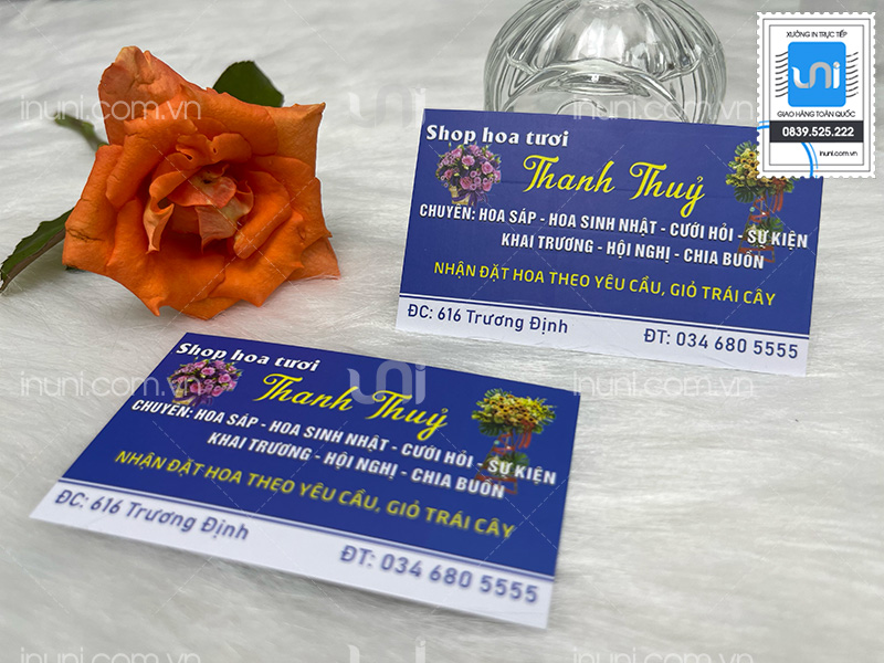 Card visit Shop hoa tươi Thanh Thủy