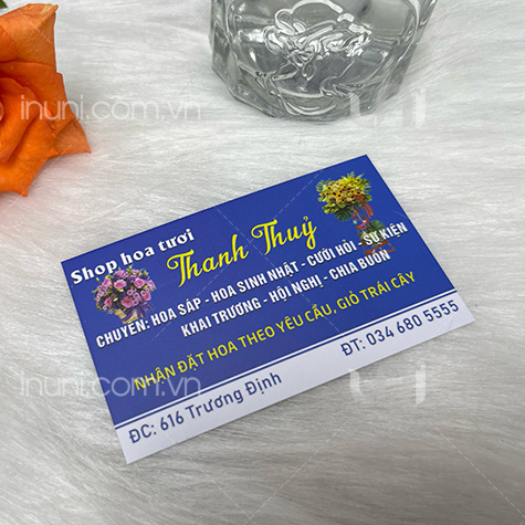 Card visit Shop hoa tươi Thanh Thủy