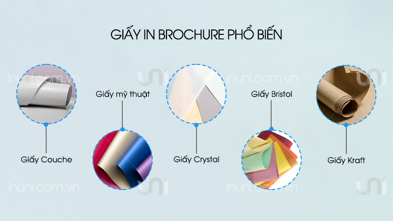 Chất liệu giấy in brochure