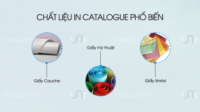 Chất liệu giấy in catalogue phổ biến