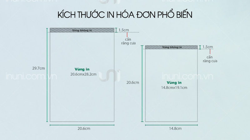 Kích thước hóa đơn