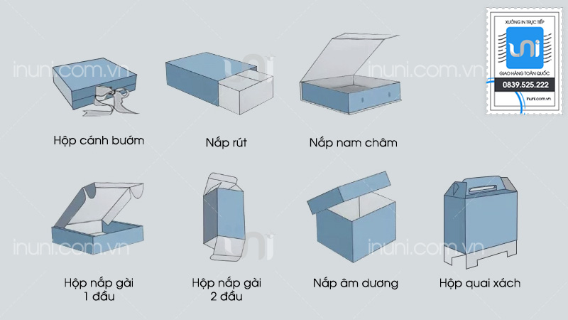 Các kiểu hộp giấy đựng quà tặng phổ biến hiện nay