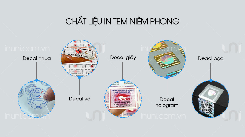 Chất liệu in tem niêm phong