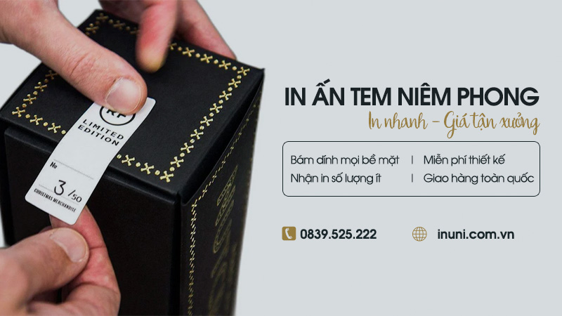 In tem niêm phong độ bền cao, giá tận xưởng rẻ hơn đến 30%