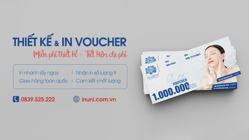 In voucher, phiếu quà tặng giá rẻ tại Hà Nội