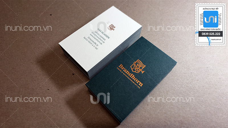 Những điều cần lưu ý khi in card visit ép kim, ép nhũ