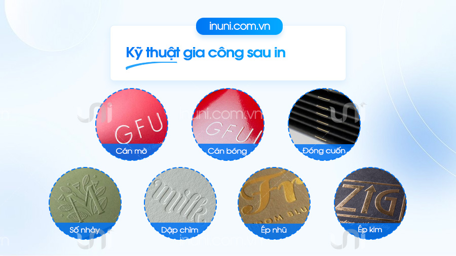 Kỹ thuật gia công sau in sổ khám bệnh theo yêu cầu