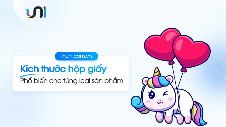 Kích thước hộp giấy phổ biến đựng từng loại sản phẩm