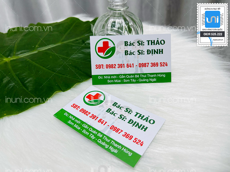 Card visit Bác sĩ Thảo & Bác sĩ Định