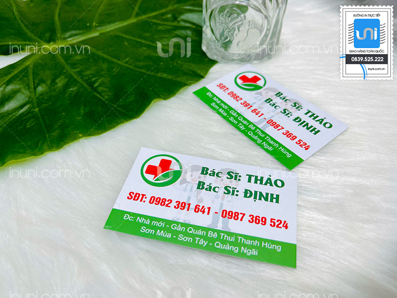 Card visit Bác sĩ Thảo & Bác sĩ Định