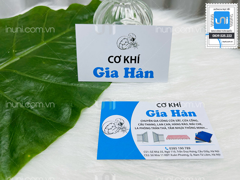 Card visit cơ khí Gia Hân