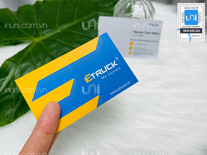 Card visit Dịch vụ vận tải ETruck