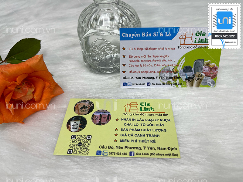 Card visit kho đồ nhựa sỉ lẻ Gia Linh