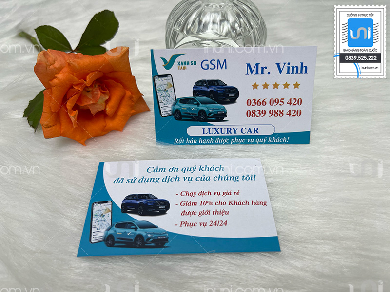 Card visit tài xế Xanh SM