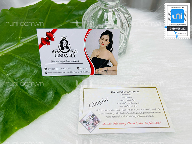 Card visit Thế giới mỹ phẩm Linda Hà