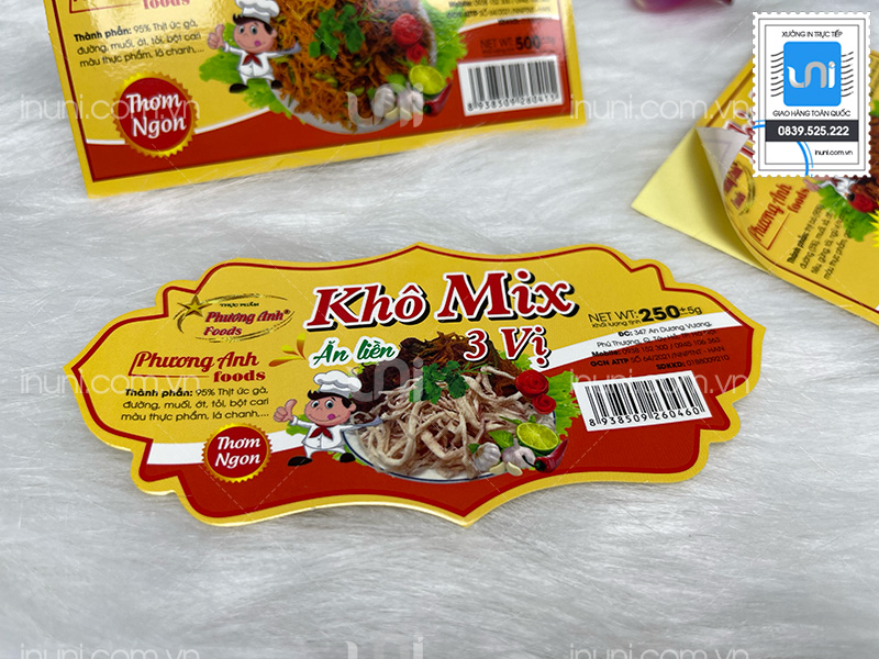 Tem nhãn khô mix 3 vị Phương Anh foods