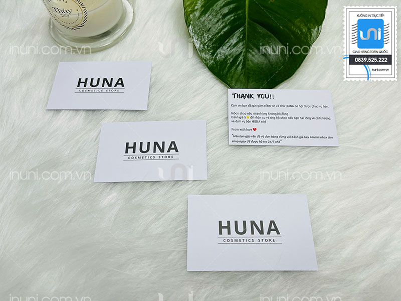 Card visit HUNA Cosmestics Store