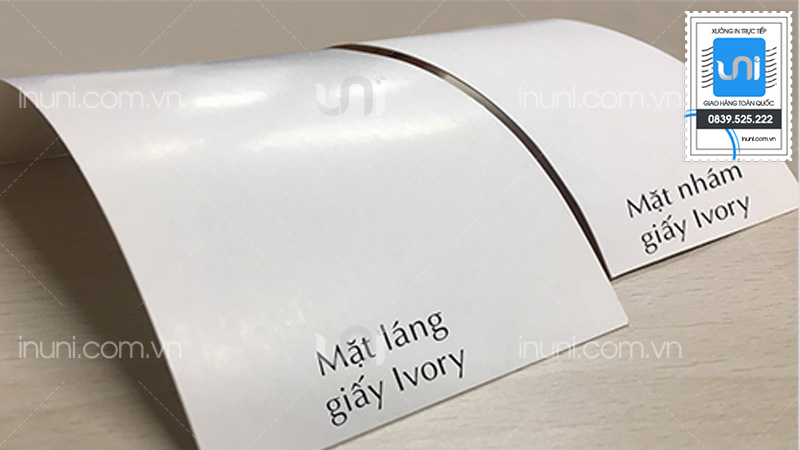 Ưu điểm của chất liệu giấy ivory