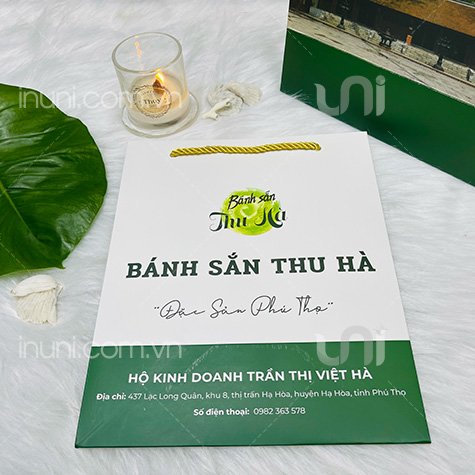 Túi giấy bánh sắn Thu Hà - Đặc sản Phú Thọ