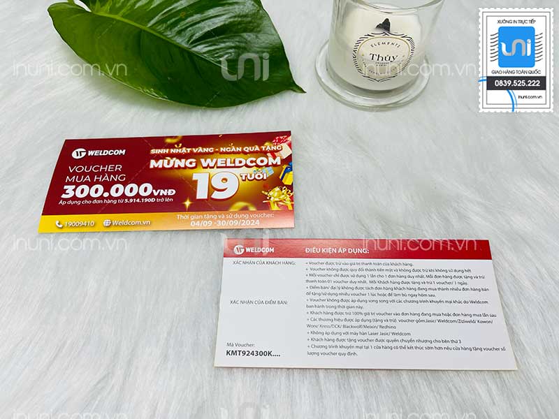 Voucher Công ty Cổ phần Công nghiệp Weldcom