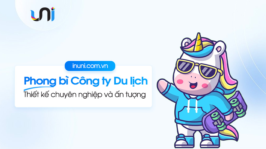 Mẫu in phong bì công ty du lịch ấn tượng, chuyên nghiệp