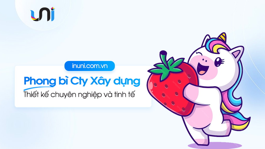 Mẫu in phong bì Công ty xây dựng chuyên nghiệp