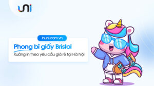 In phong bì giấy Bristol giá rẻ tại Hà Nội đẹp