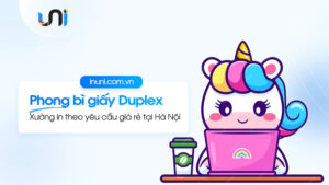 In phong bì giấy Duplex theo yêu cầu giá rẻ tại Hà Nội