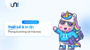 Mẫu in phong bì phòng vé máy bay sang trọng, chuyên nghiệp