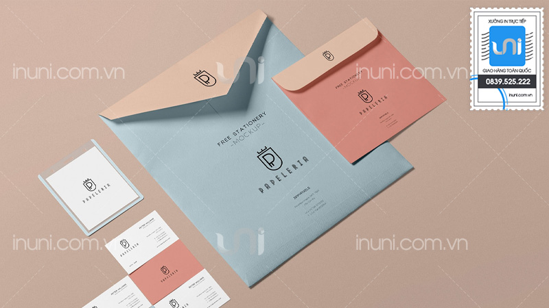 Mẫu in phong bì vuông độc đáo của UNI
