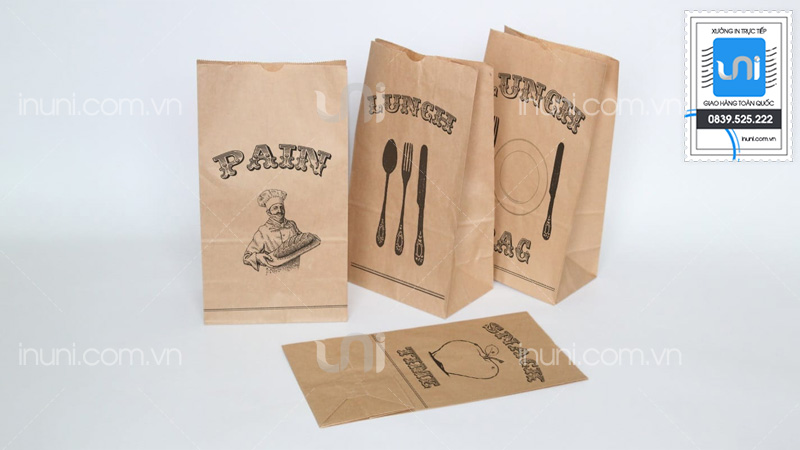 Mẫu túi giấy đựng bánh mì đẹp tại UNI