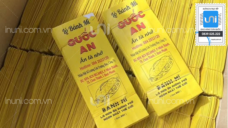 Mẫu túi giấy đựng bánh mì đẹp tại UNI