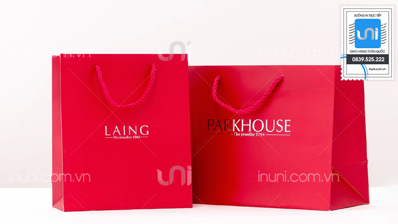 Kích thước túi giấy phù hợp với từng loại sản phẩm thời trang
